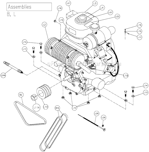 Page E Diagram and Parts List for MK-2020  MK Diamond Concrete Saw